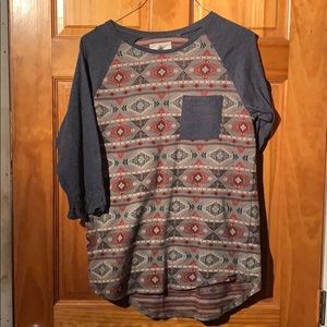 On the Byas men’s 3/4 shirt